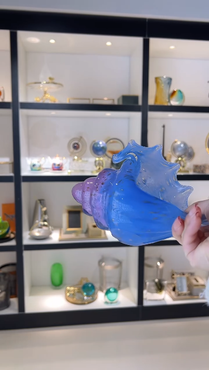 【闪购商品】琉璃渐变紫色小海螺