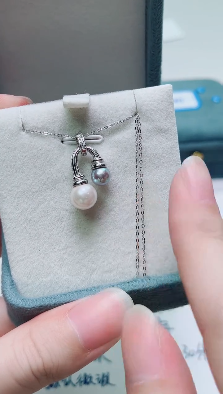 银S925镶嵌其他海水珍珠多样性发一1298