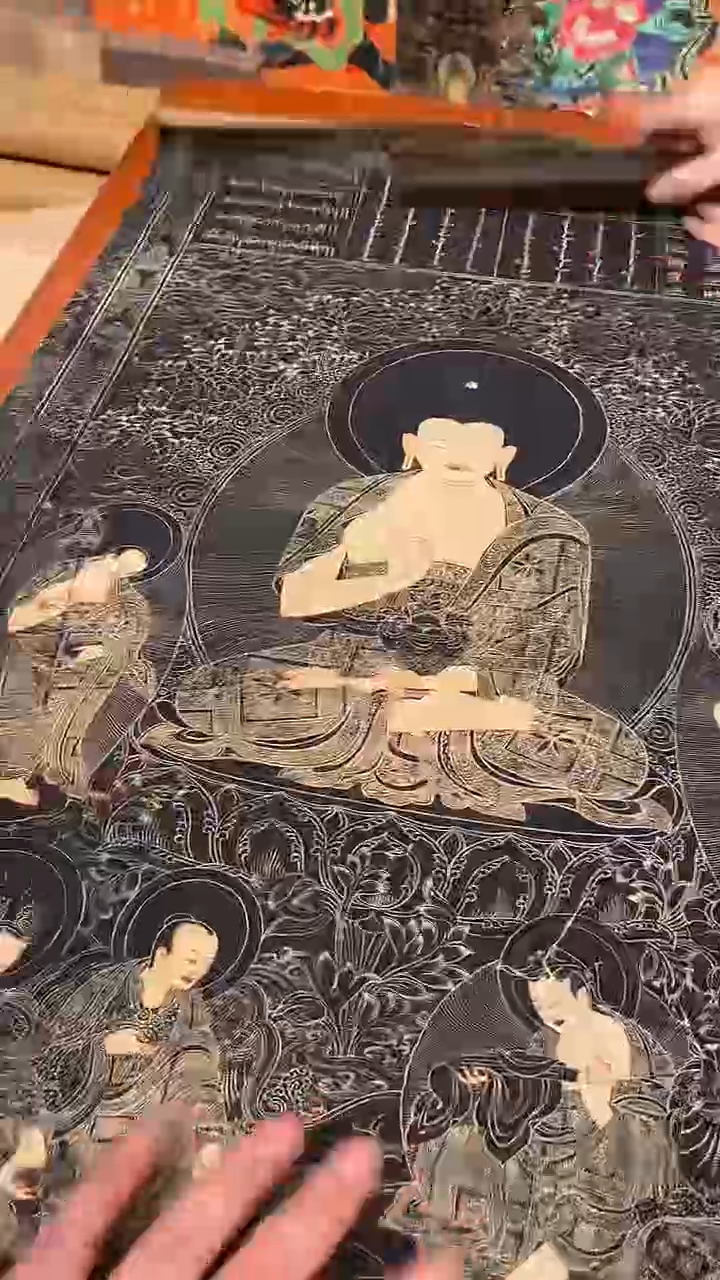 装裱画精美唐卡tk16034