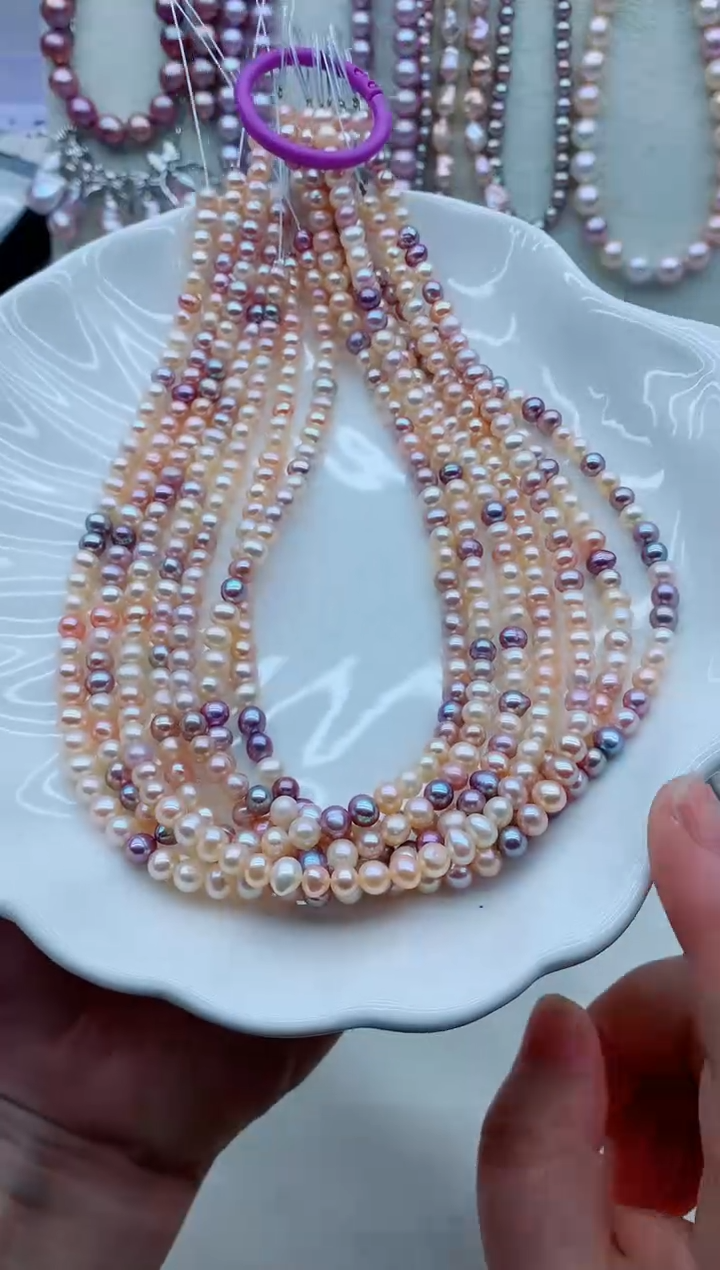 淡水珍珠未镶嵌颈饰淡水珍珠项链多样性发其一