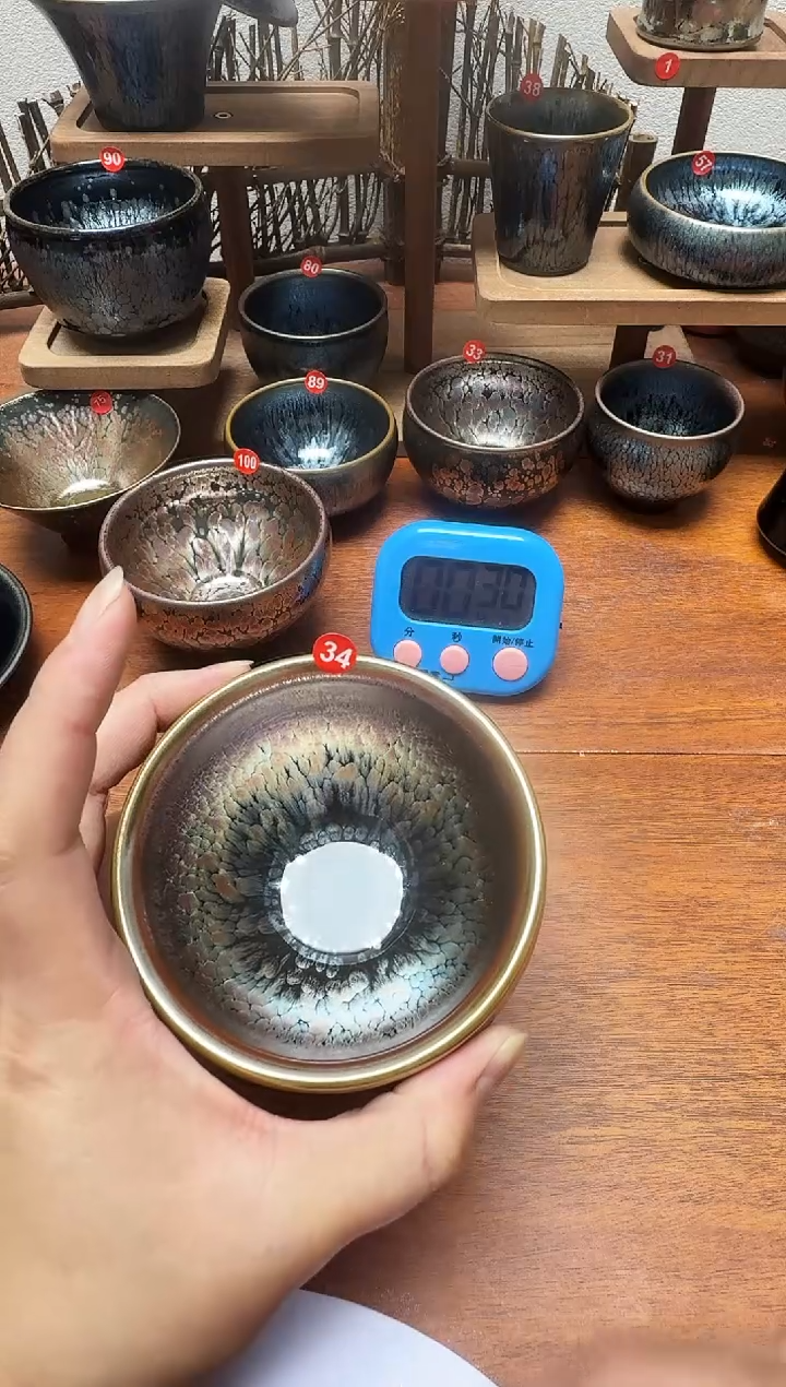 茶盏珍*34号建盏工匠茶器