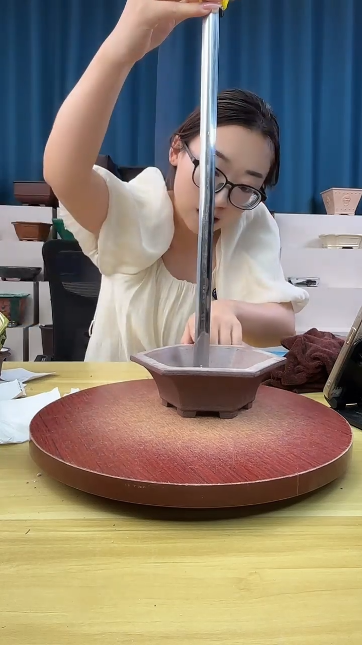 紫砂花盆花盆浅草紫砂花盆