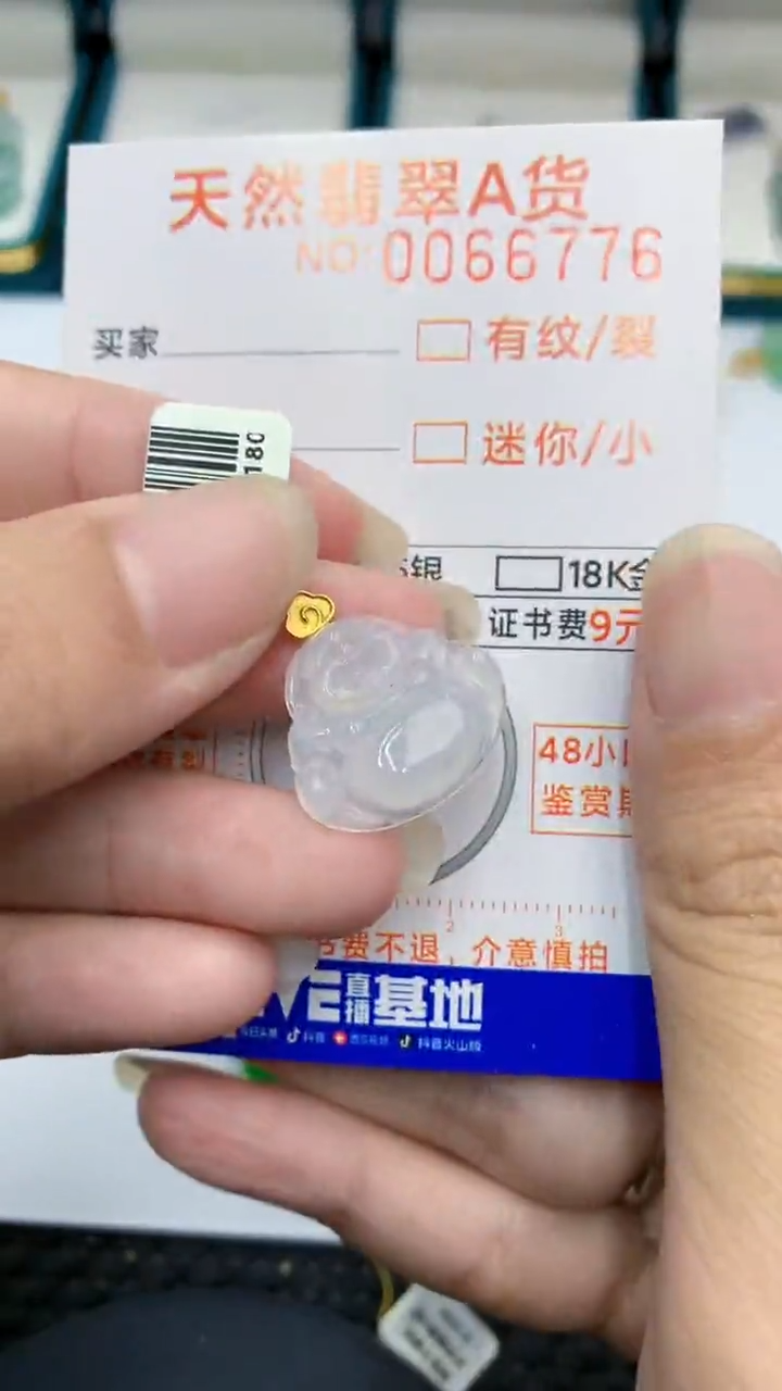 【闪购商品】翡翠颈饰18K金镶嵌            8