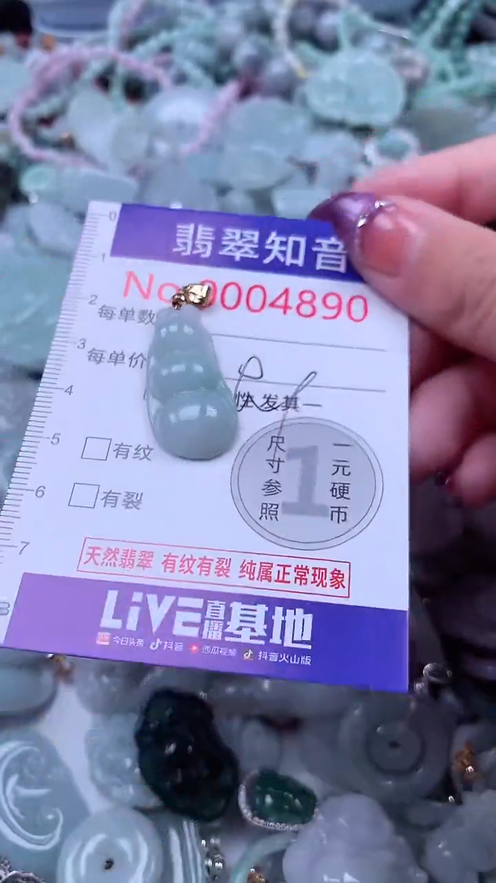 翡翠未镶嵌吊坠(不含链)4890