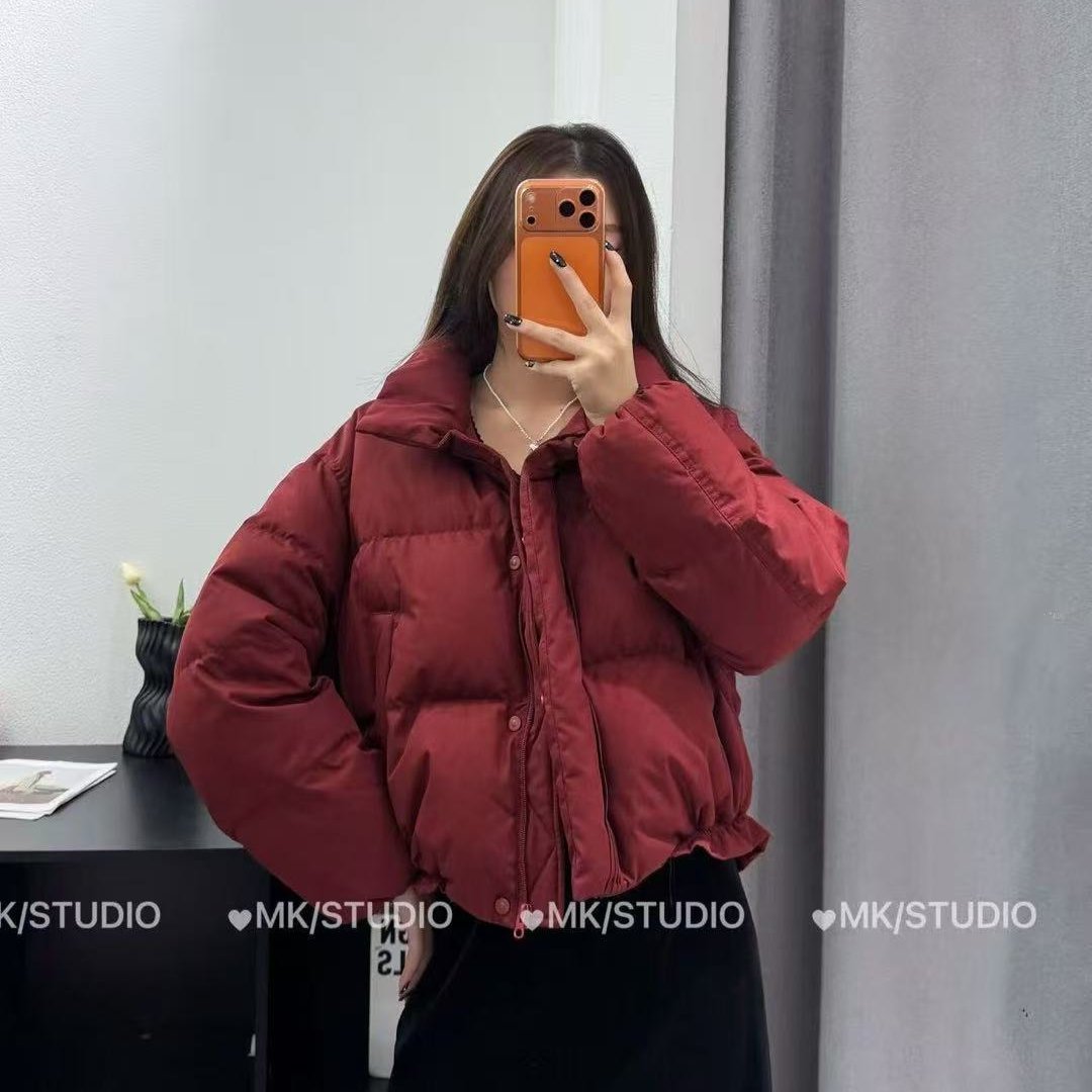【玫卡】女装冬季90白鸭绒重工保暖潮百搭流羽绒服外套3855