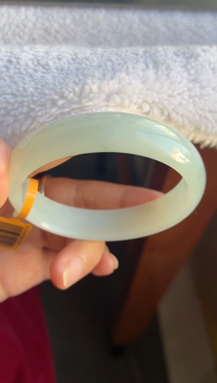 未镶嵌手镯翡翠（巨巨巨推荐）老坑冰化胶无棉冰川蓝贵妃5号