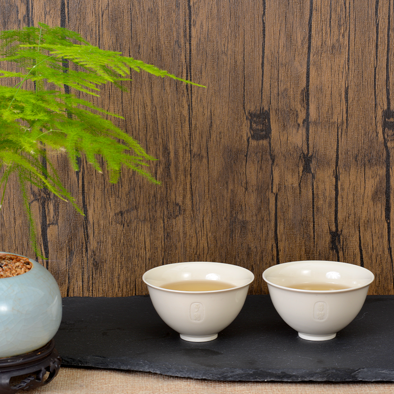 【陈氏】定窑平安喜乐盏70ml（平安杯1只+喜乐杯1只）