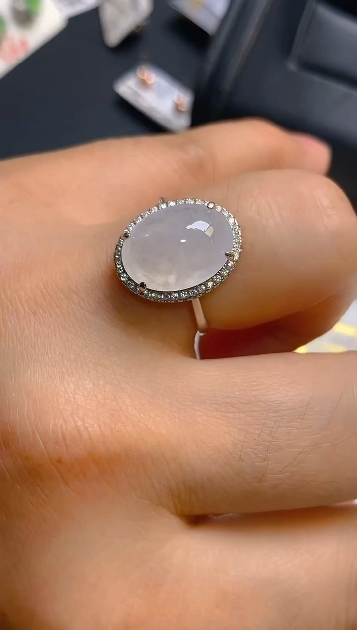 【闪购商品】翡翠耳饰银S925镶嵌天然A货翡翠1