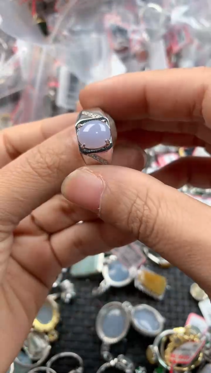 银S925镶嵌戒指翡翠999----1