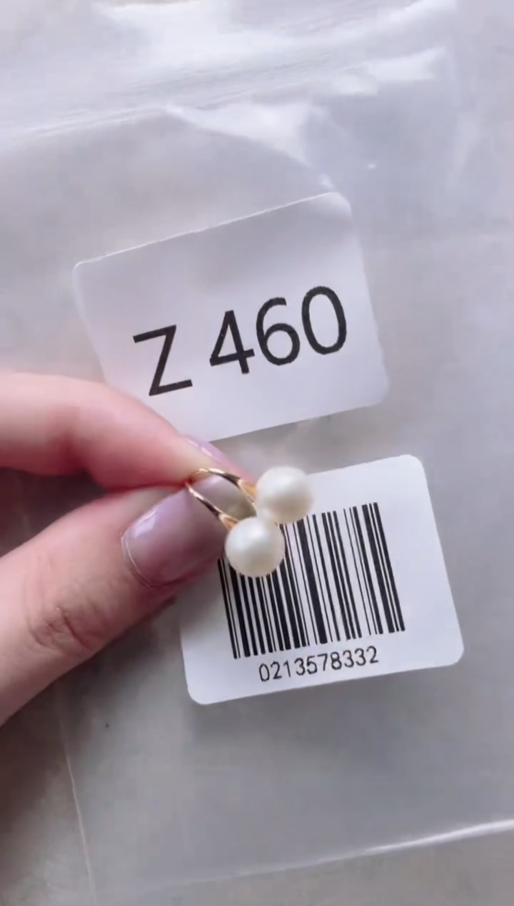 【闪购商品】淡水珍珠耳饰银S925镶嵌Z460
