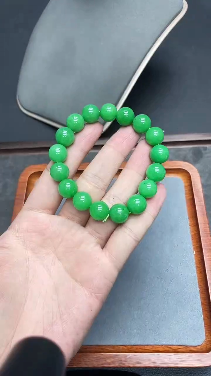 未镶嵌手链翡翠翡翠12mm单圈