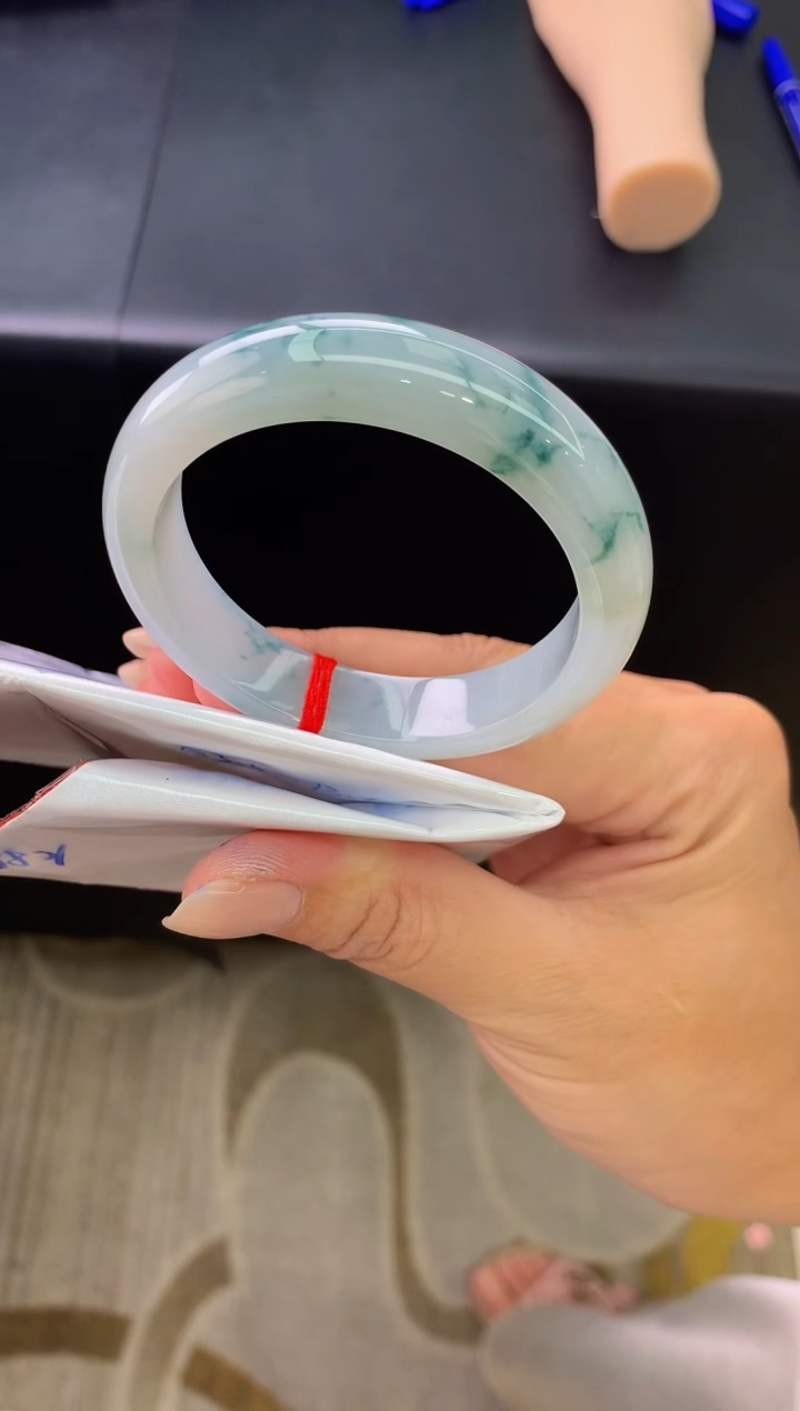 未镶嵌手镯翡翠-k88 圈口53.6 天然缅甸A货翡翠 