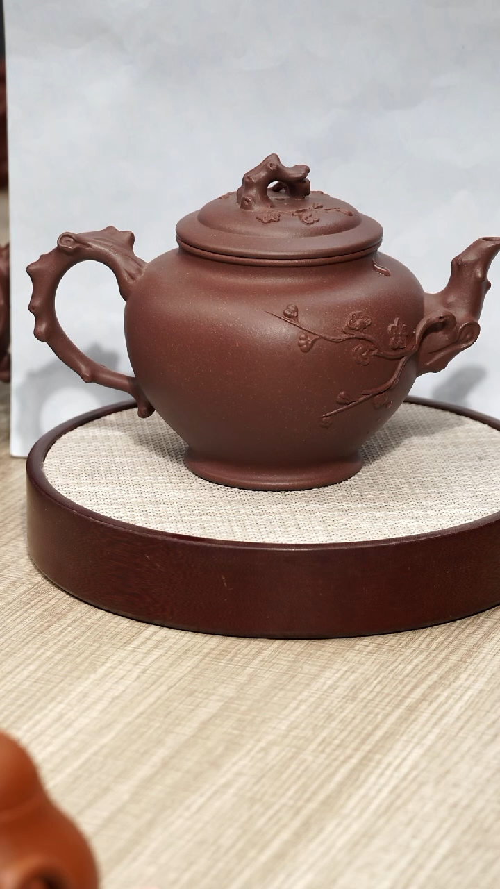 【闪购商品】紫砂茶壶紫泥梅报壶