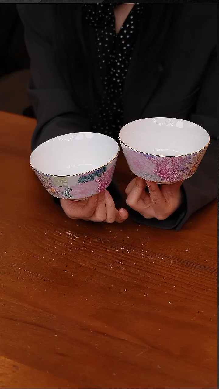 陶149-满庭芳4.75直边饭碗*2