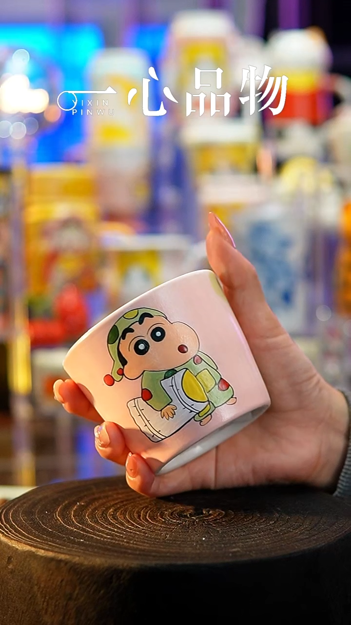 杯子瓷A509景德镇手工手绘杯子摆件