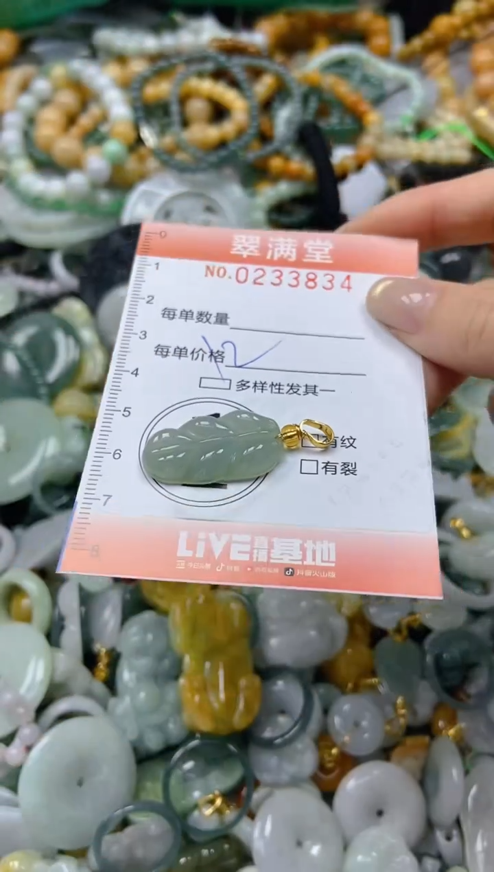 未镶嵌挂件翡翠闪购0233834