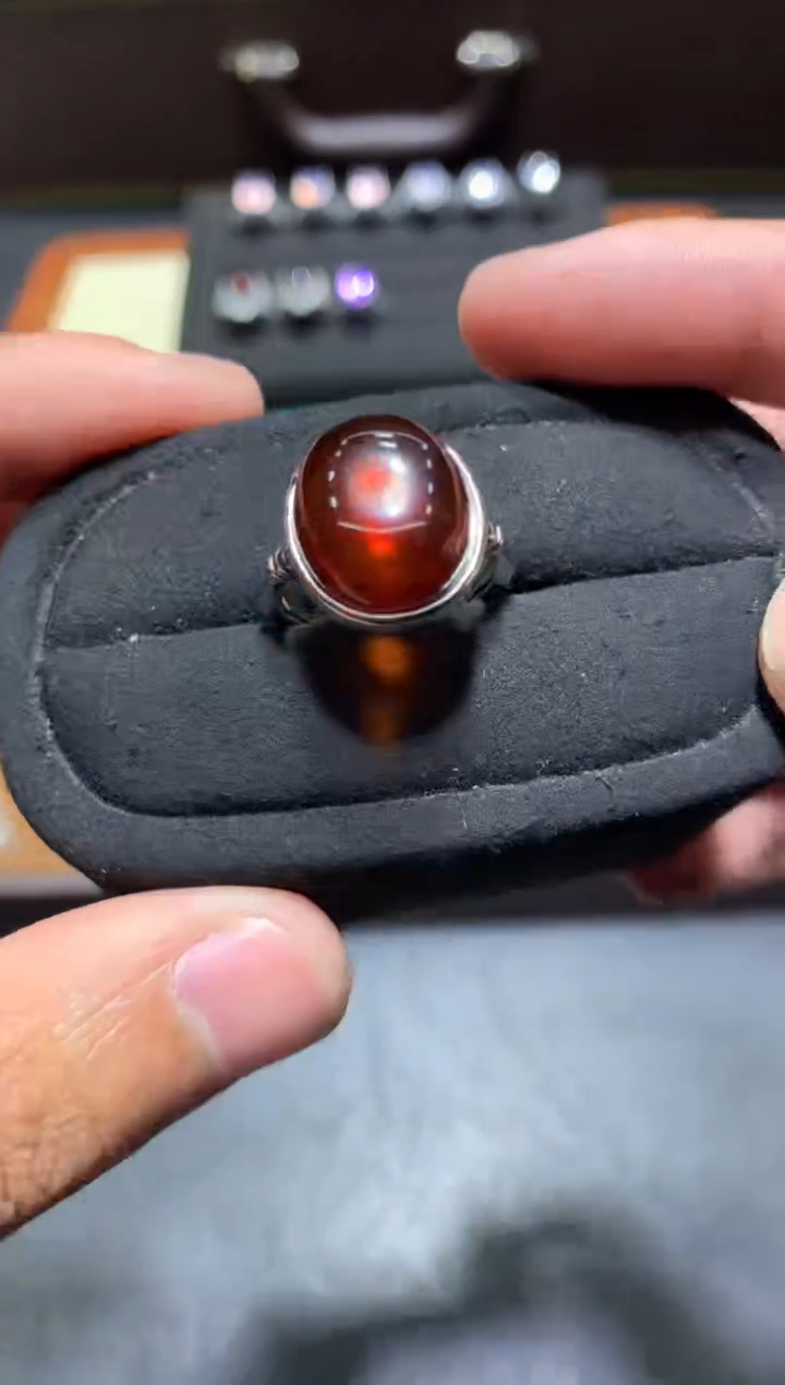 未镶嵌琥珀戒指K146【多样性发其一】