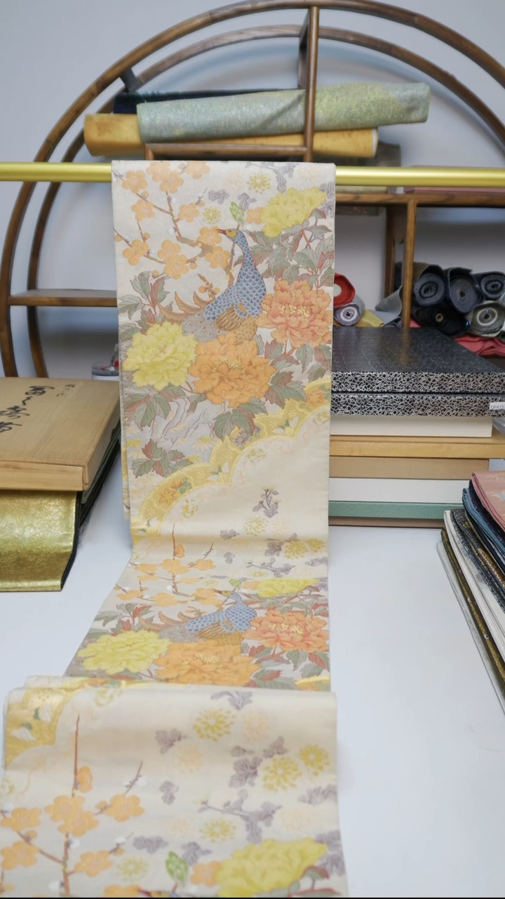 织绣125孔雀花卉花卉