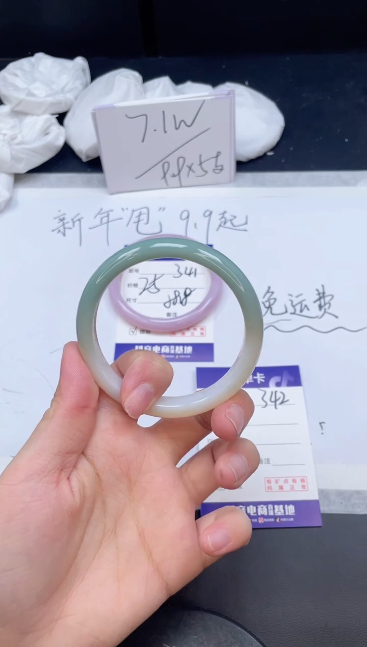 【闪购商品】石英质玉手镯未镶嵌342/58.5