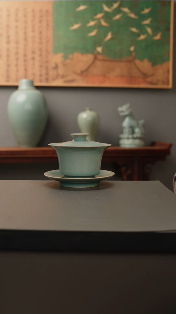 【闪购商品】杯仿古釉原矿  马蹄三才 微瑕