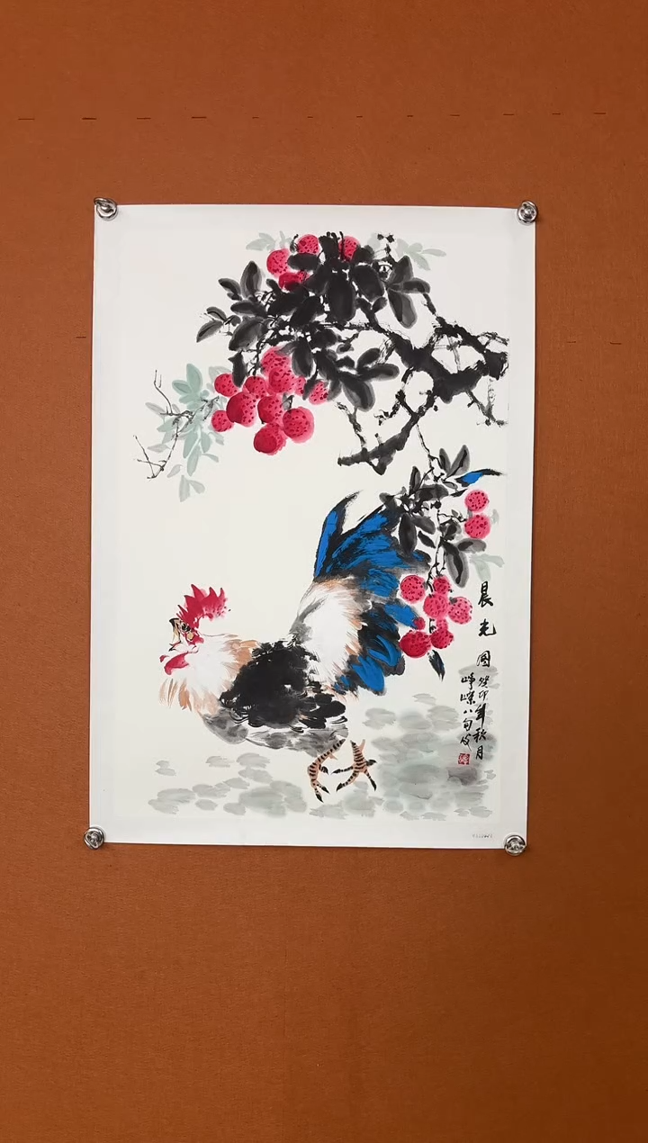 【闪购商品】国画荣宝斋甄选谭峥嵘花鸟作品2.7平尺带证书