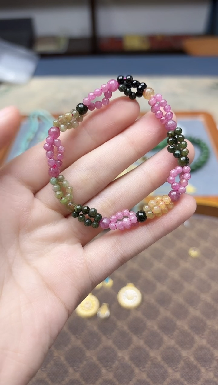 未镶嵌手串碧玺碧玺手串ZD