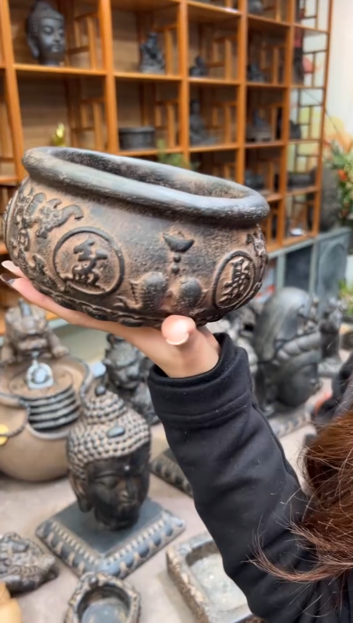 陶土【火山泥】聚宝盆