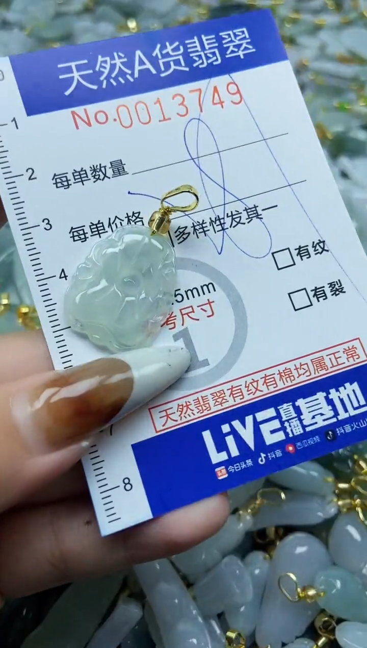 【闪购商品】翡翠颈饰未镶嵌天然A货翡翠
