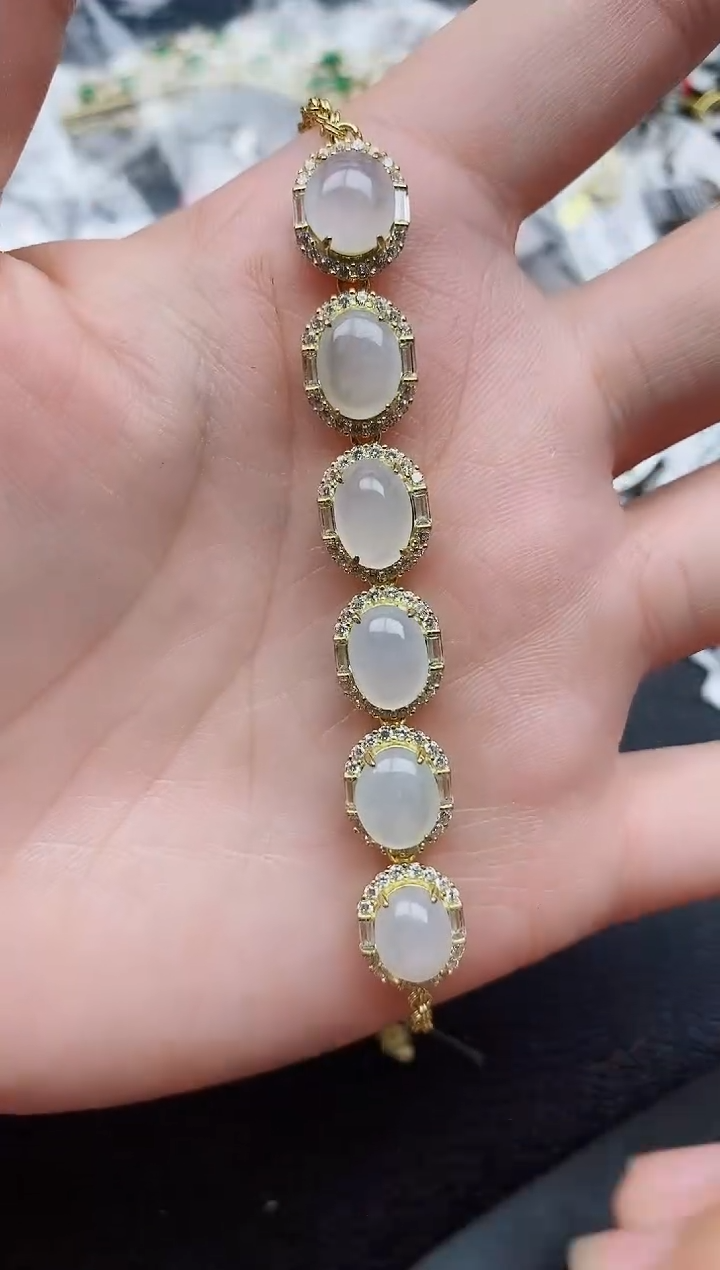 银S925镶嵌戒指翡翠1