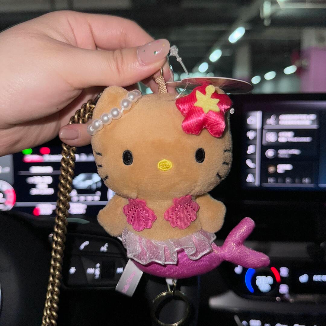 【大阪限定】Hello Kitty 黑皮美人鱼kitty 钥匙扣玩偶挂件