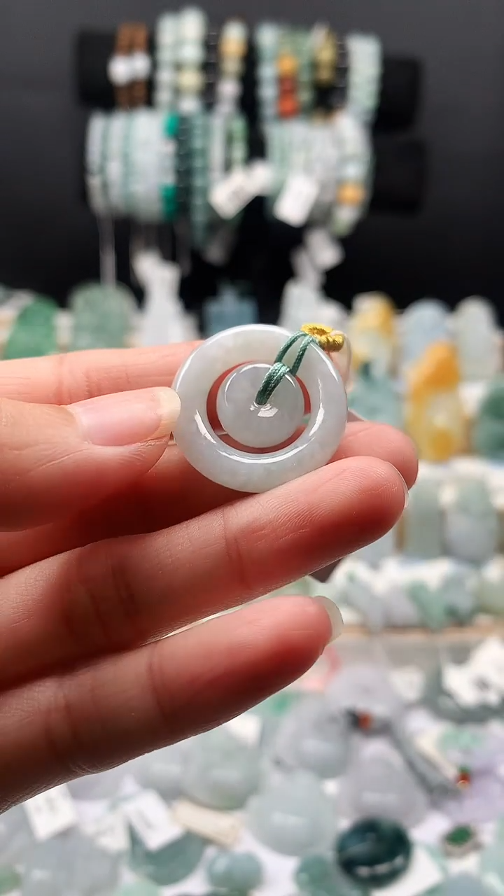 吊坠(不含链)未镶嵌翡翠42字母扣