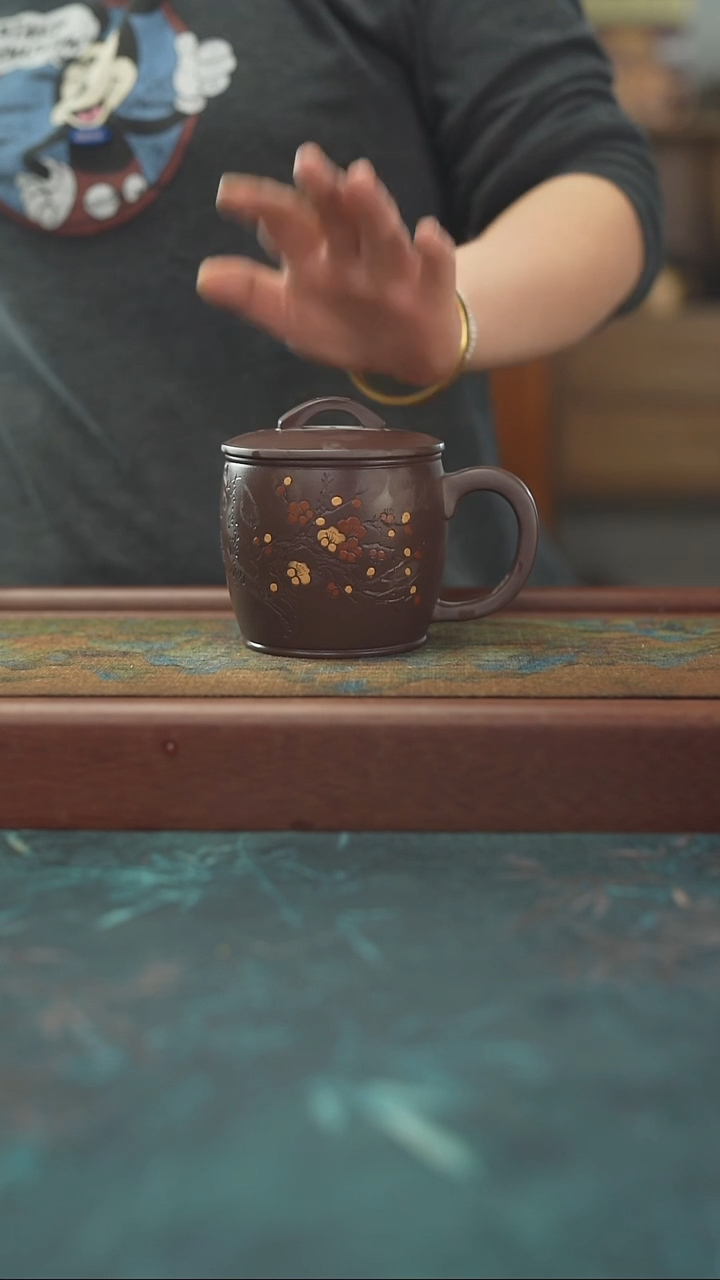 12.22 老紫泥 梅花汉瓦杯