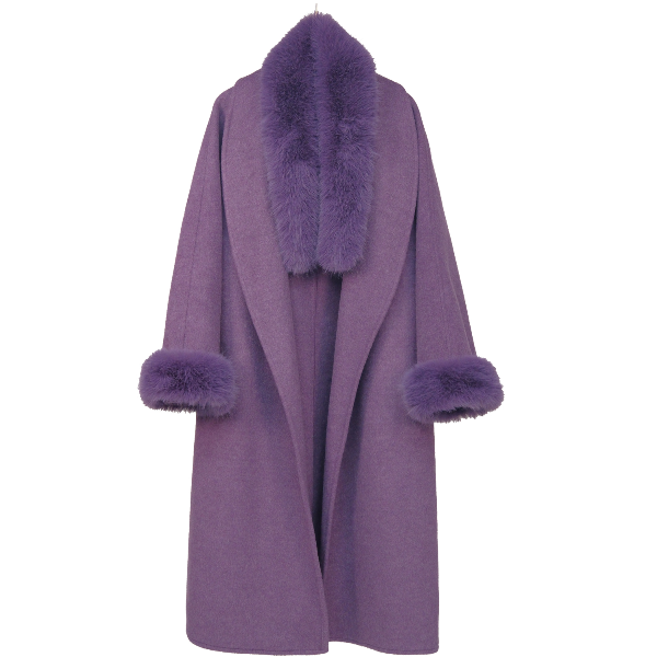 秋冬女毛呢外套慵懒可拆卸大衣时尚长款高奢冬季大衣25069