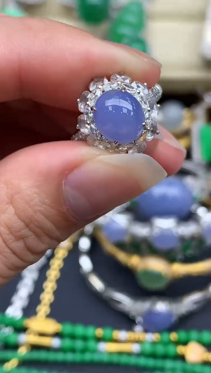 【闪购商品】翡翠戒指18K金镶嵌655-中国好珍宝