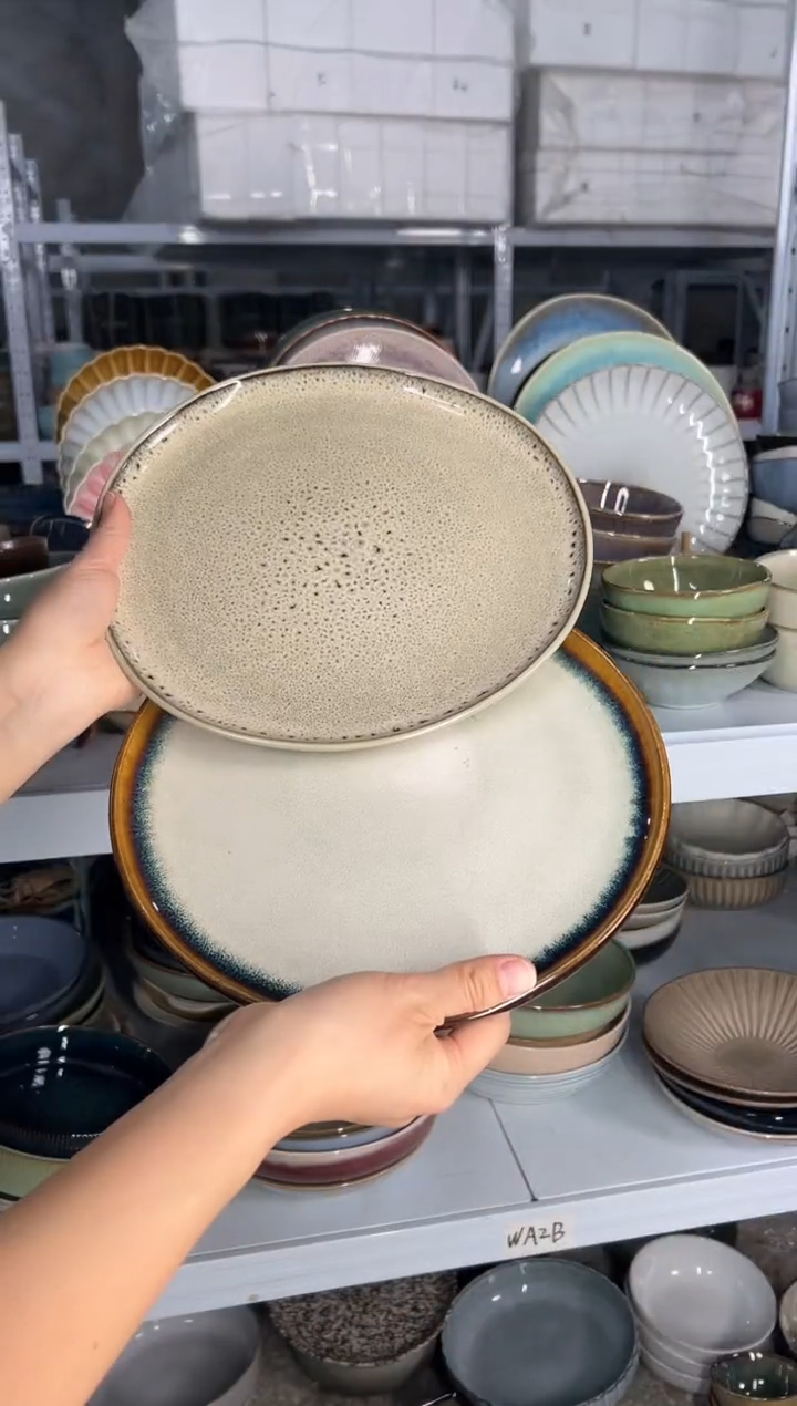 陶瓷外贸尾货瑕疵满20包邮X2 大盘10.5英寸