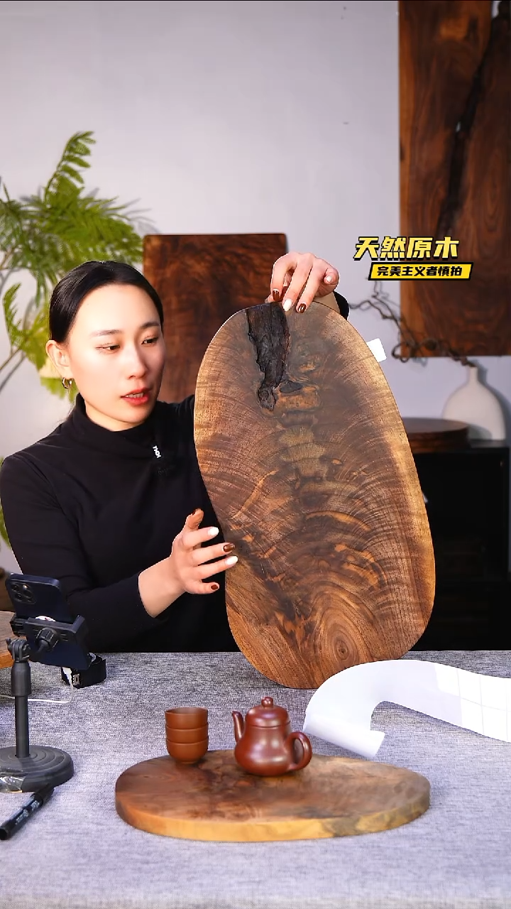 木北美黑胡桃原木.干裂疤结不属于商品质量问题完美主义者慎拍