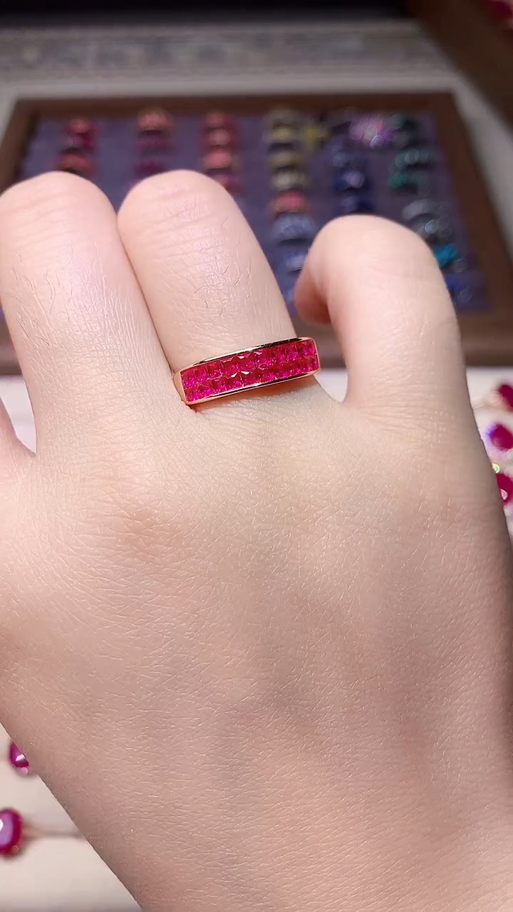 【闪购商品】红宝石戒指银S925镶嵌000