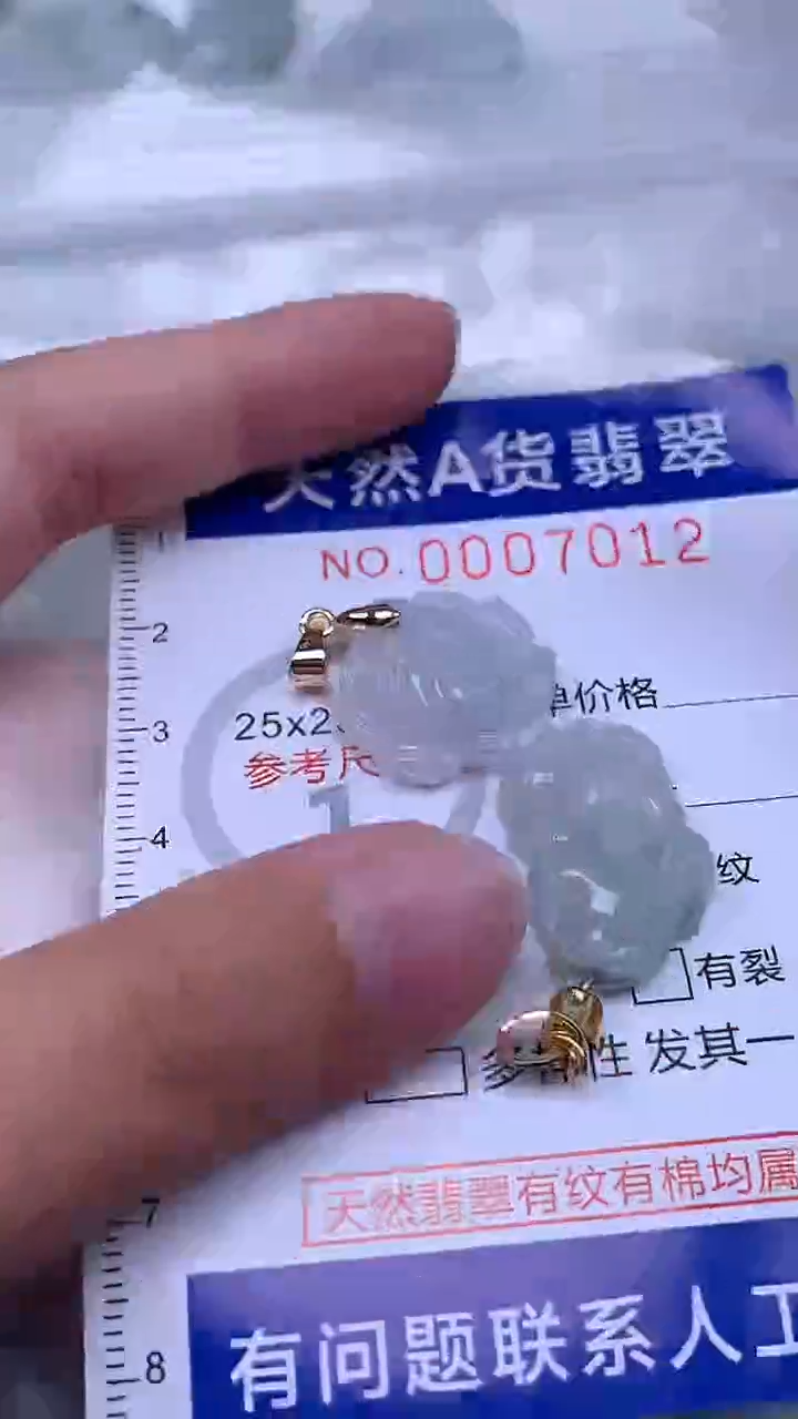 翡翠未镶嵌吊坠(不含链)1