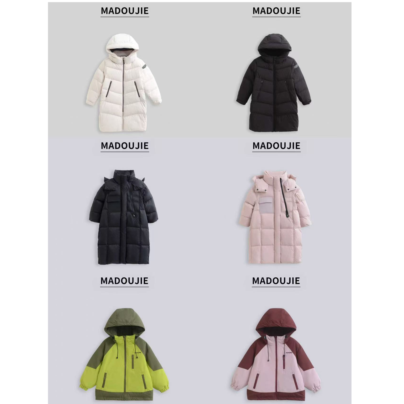 AA【撞色拼接】冬季童装新款时尚休闲宽松中大童儿童羽绒服