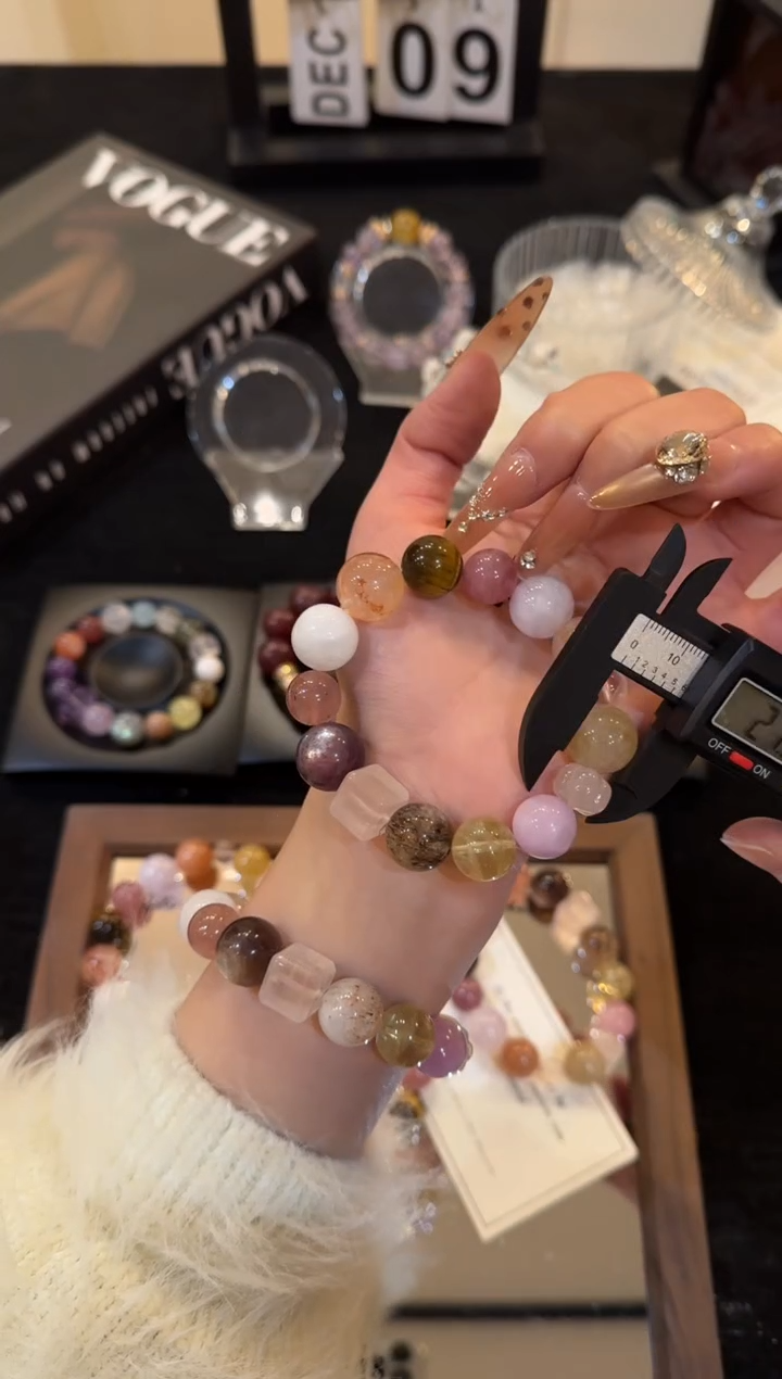 未镶嵌手链水晶多宝x07