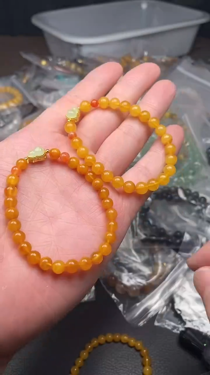 未镶嵌蜜蜡手串多样性发货拍一发一