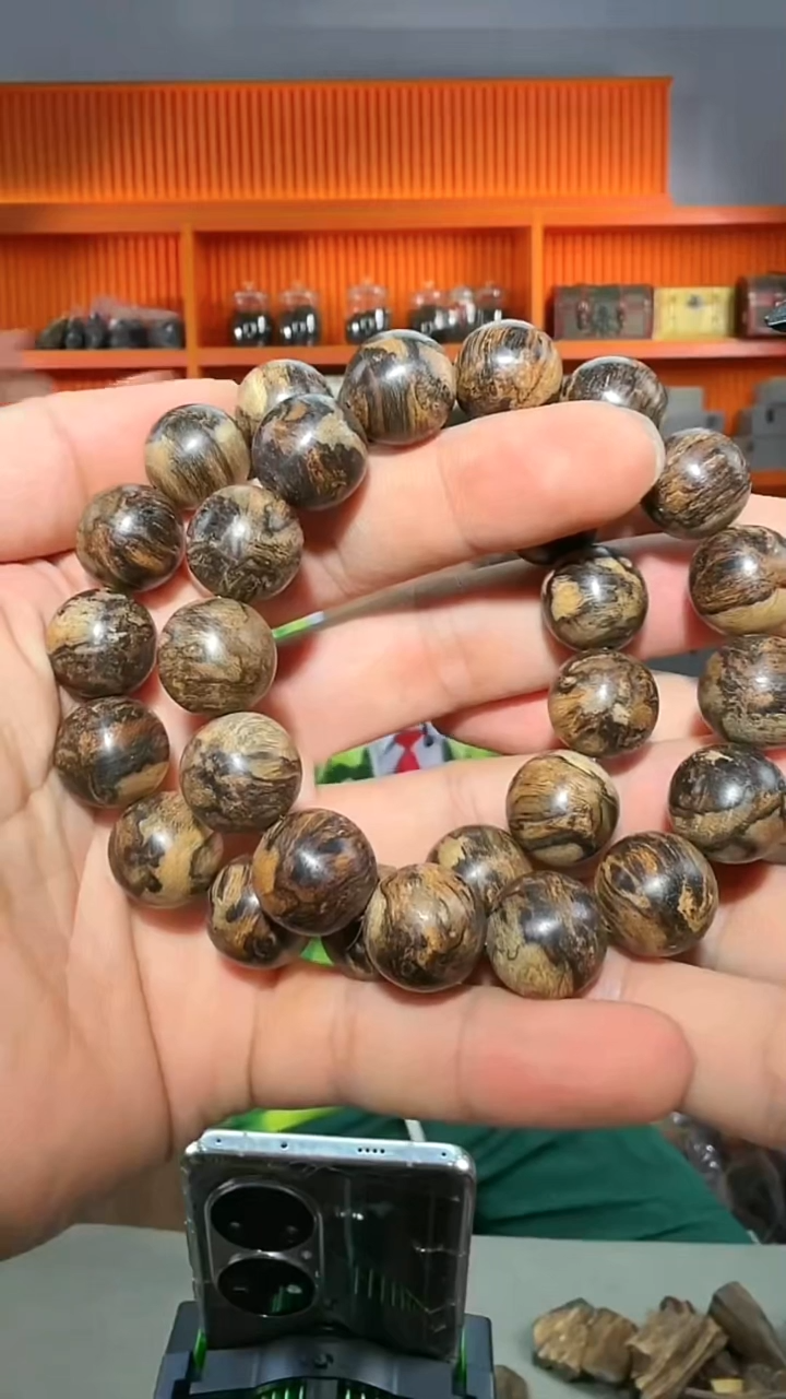 沉香手串34号单圈1.5多样性发一