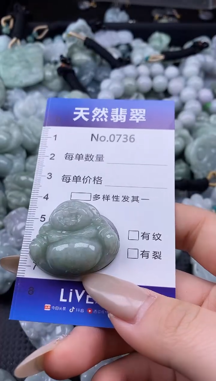 【闪购商品】翡翠颈饰未镶嵌缅甸A货翡翠0736
