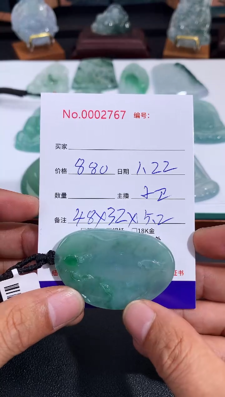 【闪购商品】翡翠颈饰未镶嵌悟道