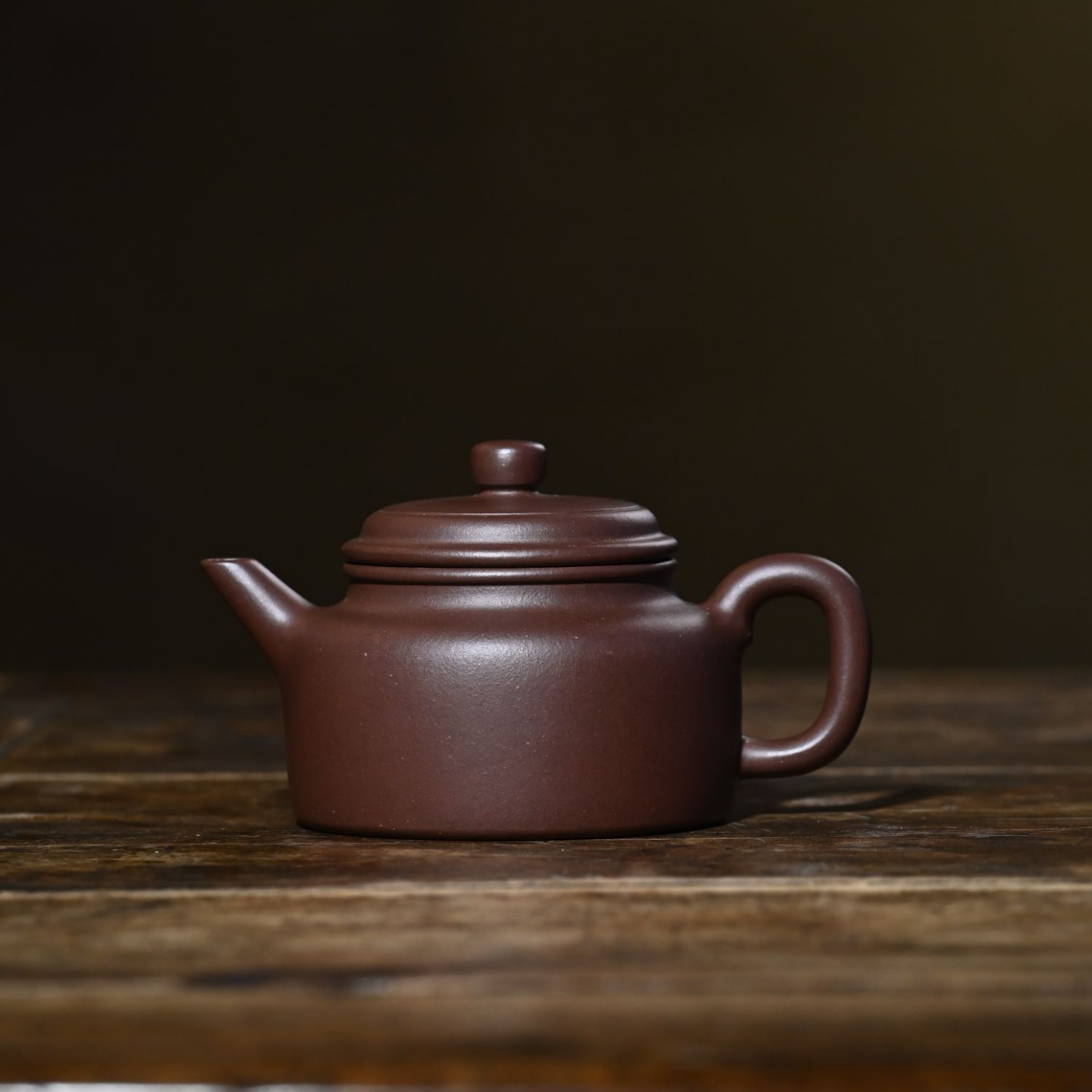 邵仕军 【剑流德钟壶】 紫泥  220ml 李涵鸣学生