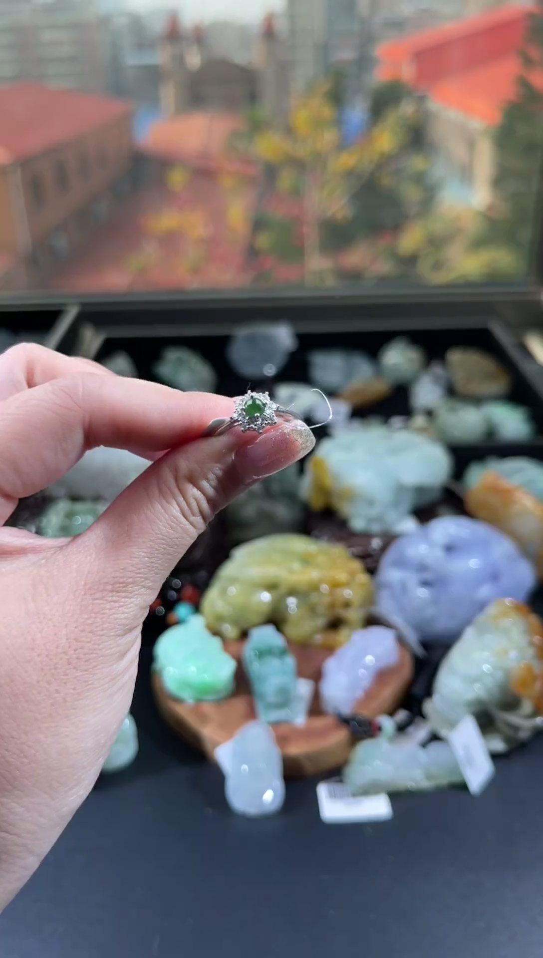 【闪购商品】翡翠颈饰未镶嵌戒子00085