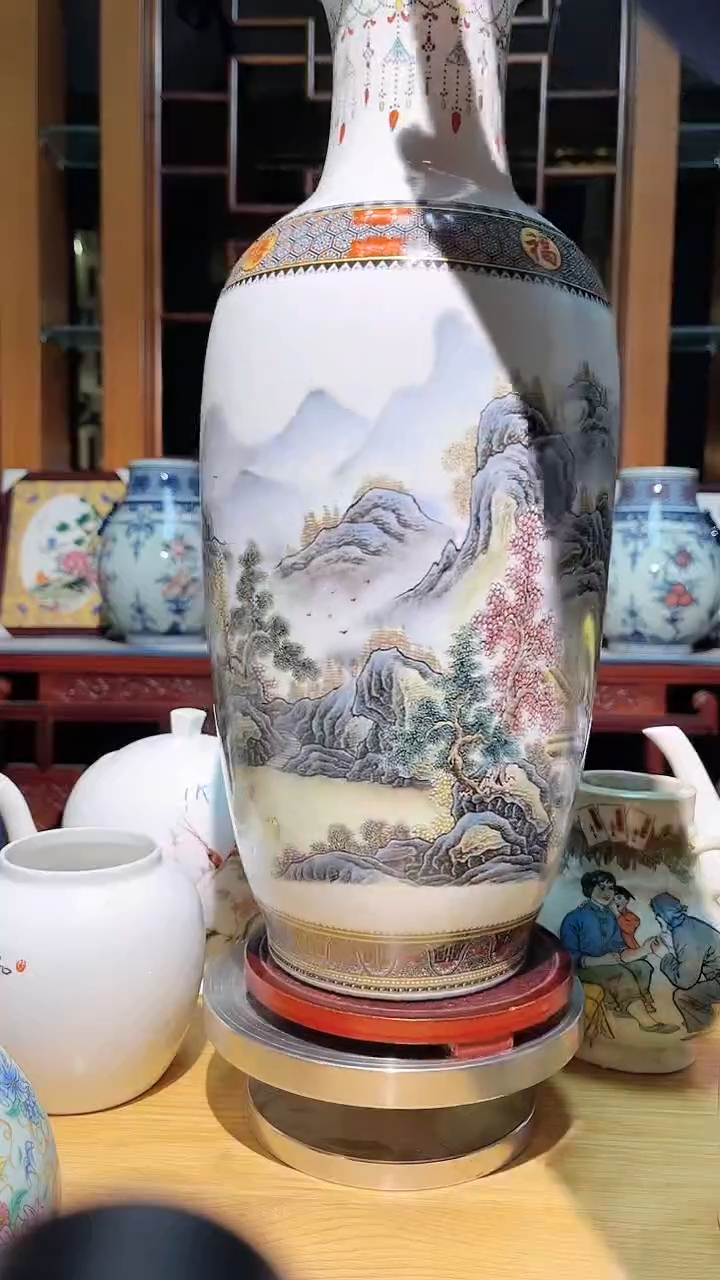 【闪购商品】瓷宁静致远陶瓷瓶