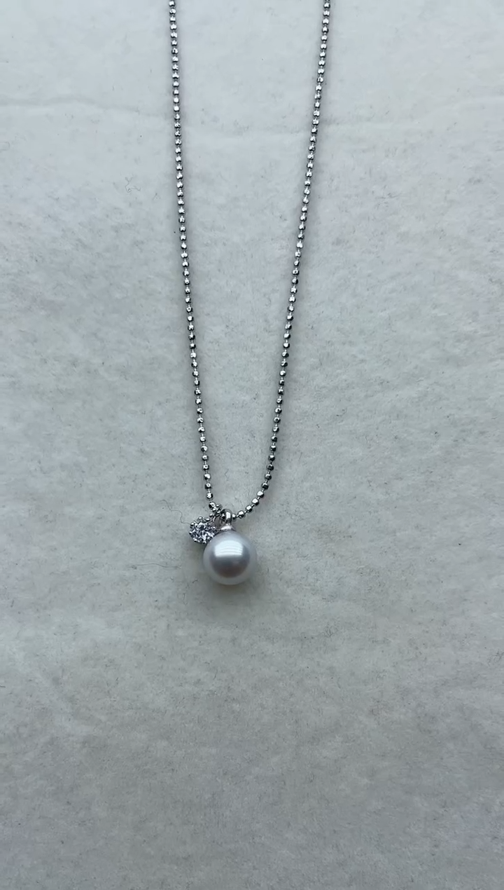 【闪购商品】海水珍珠套链银S925镶嵌98