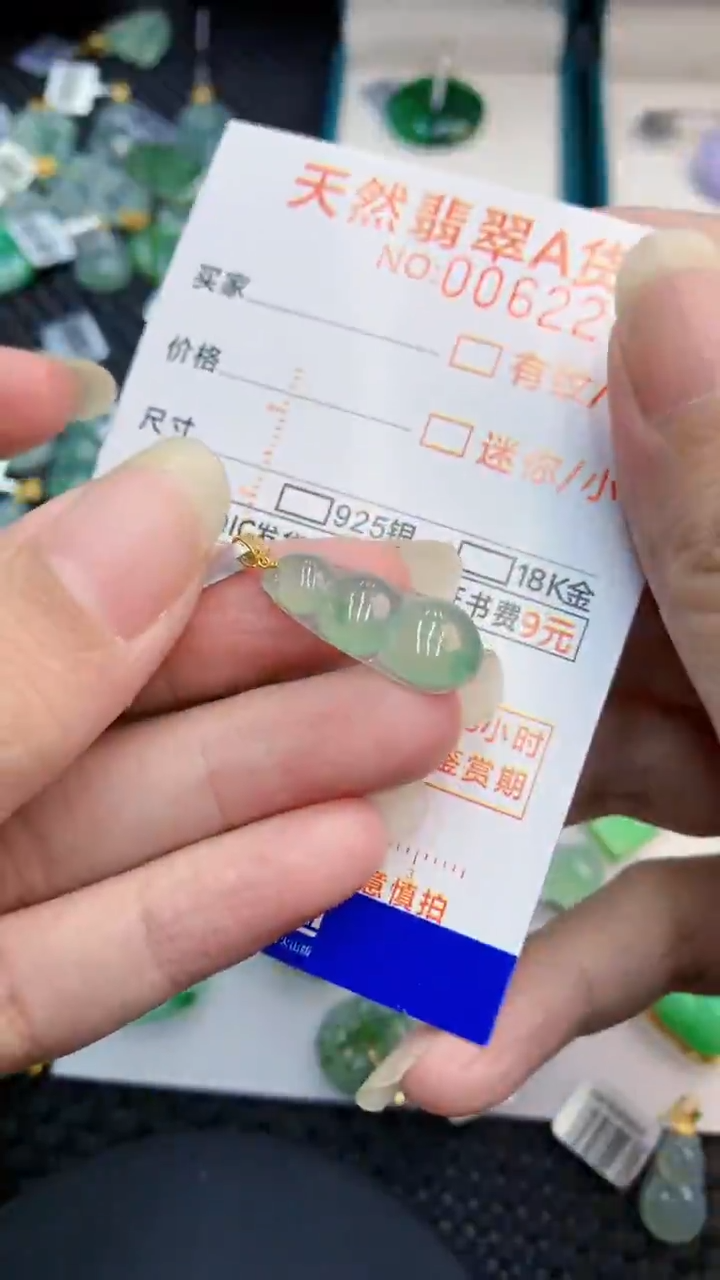 【闪购商品】翡翠颈饰18K金镶嵌000000008