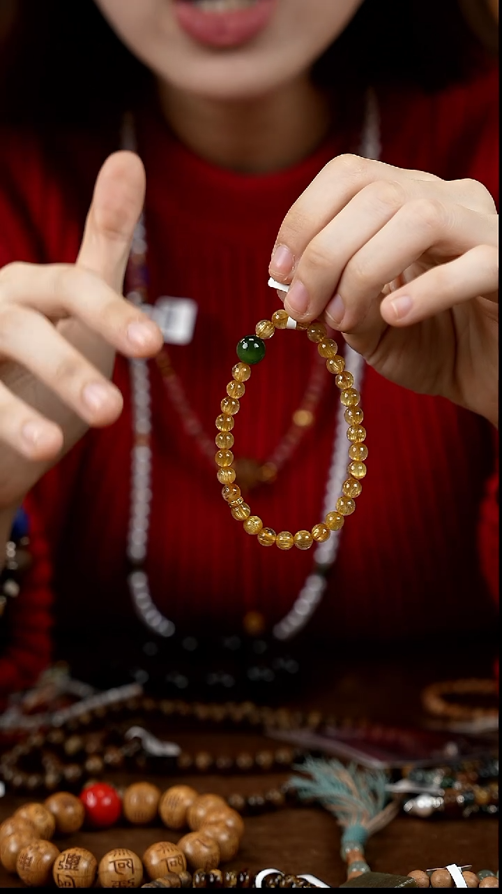 未镶嵌手串水晶钛金18k单圈/多米/